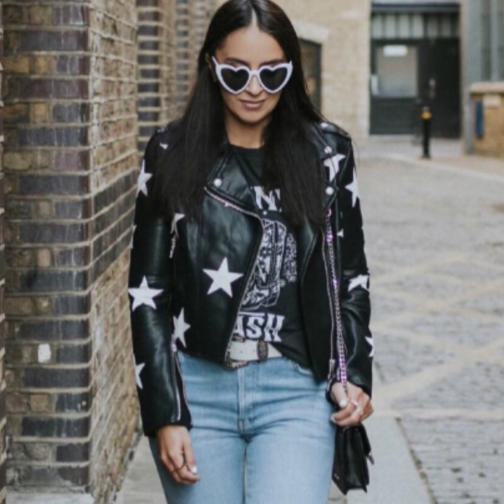 Star Vegan Leather Jacket - Picture 5 of 15